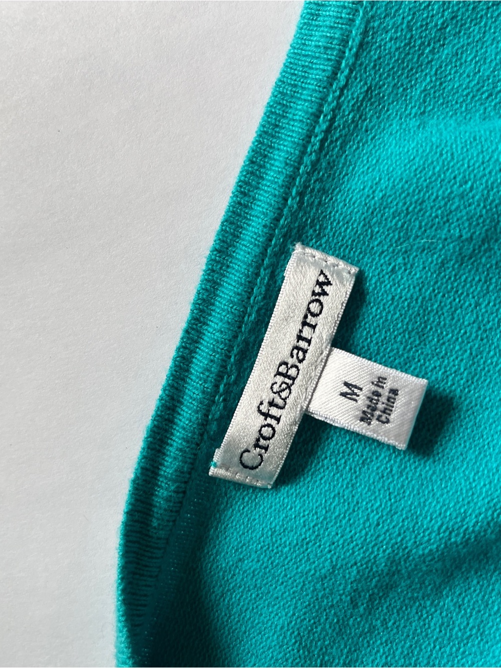 croft & barrow Teal Lightweight Knit Cardigan - Picture 3 of 3